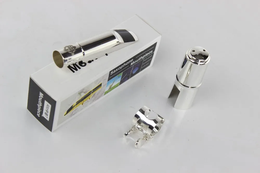 

SUZUKI Professional Silvering and Gold Metal Saxophone Alto Mouthpiece Sax Size 5-9 Musical Instruments Eb Tone Alto Mouthpiece