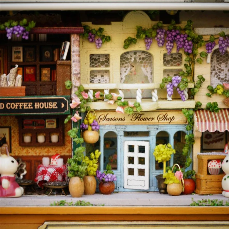 DIY Miniature 3D Doll House Dollhouse Kit for Box Theatre Trilogy Green Forest Wear-resistant Creative hot sale C0418#30        25