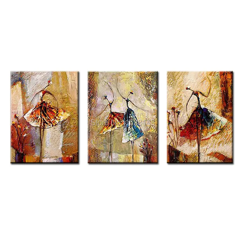 Hand Painted Abstract Canvas Painting ballerina Oil painting ballet