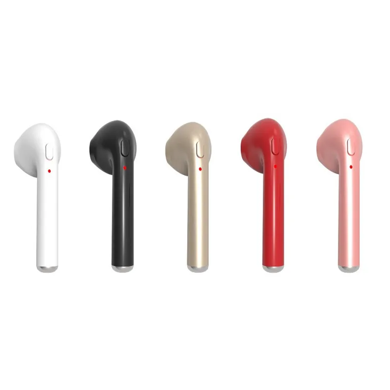 T-Gtexnik Earphone Hbq I7 Earphones Bluetooth Wireless In-ear Sport Stereo Headset  Singal Right Earphone Earphone With Microfon