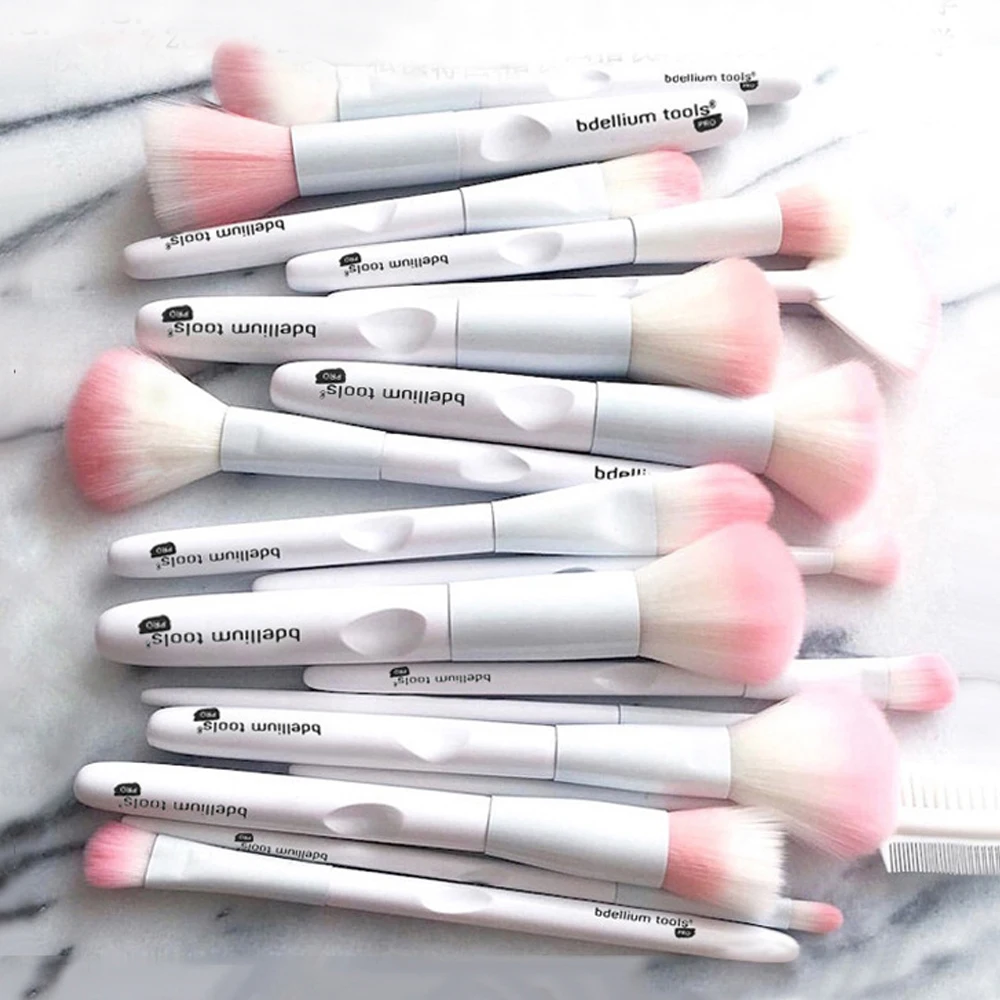 

17 Pcs Makeup Brushes Tool White Color Cosmetic Brush Set Eye Shadow Brush Make Up Tool