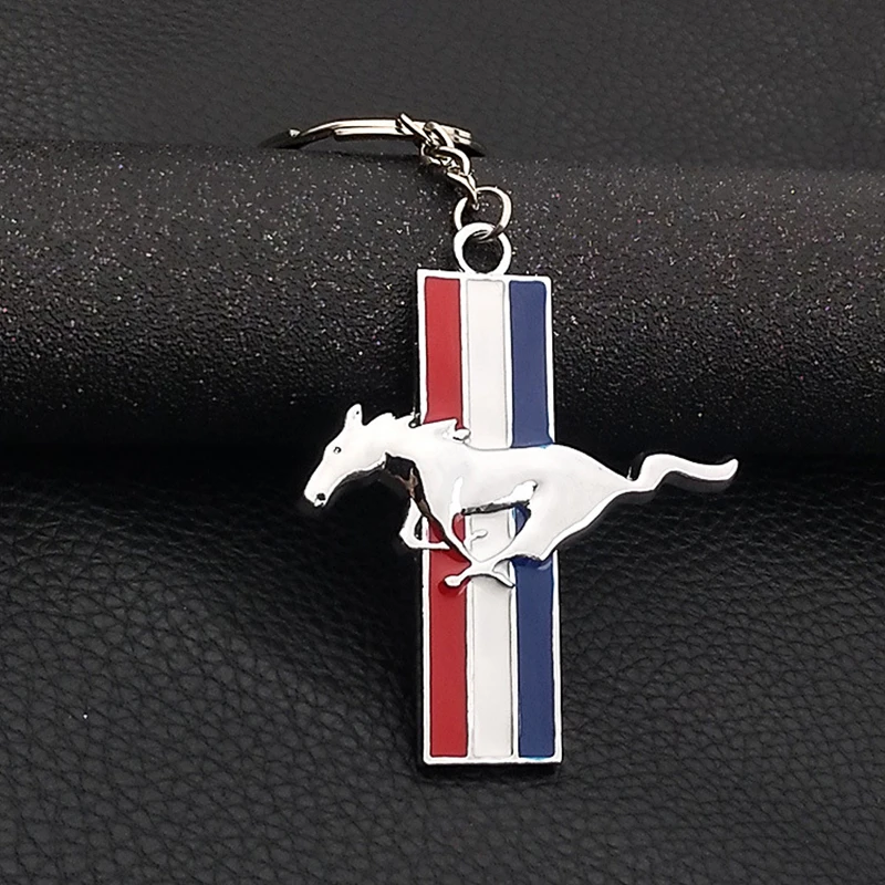 

Auto Keychain Stainless Steel Car Key Ring High-grade Simulation Horse Model Key Chain Automotive Keyring Keyfob Pendant Gift