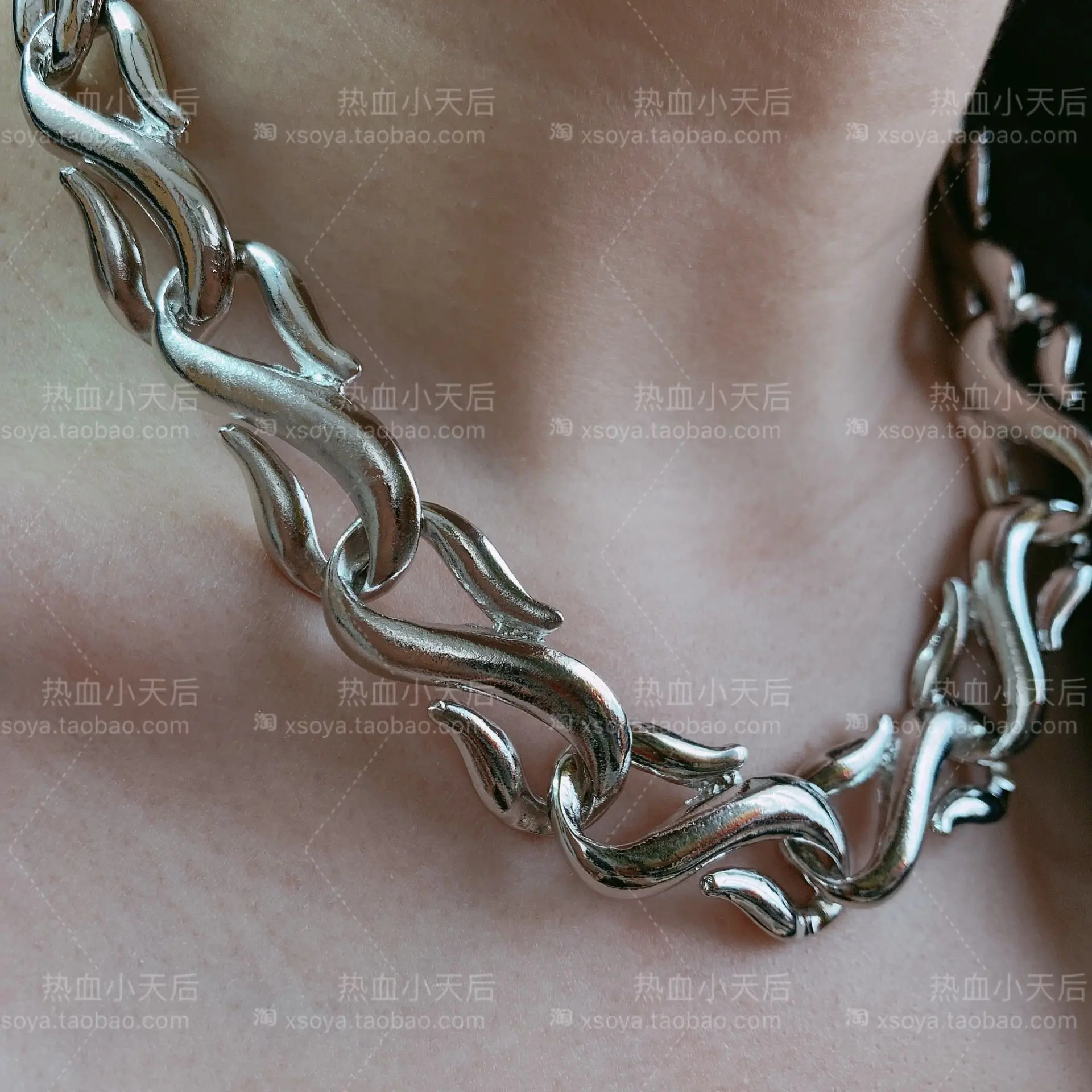 

Exclusive harajuku unif style stainless steel heart itgirl choker beads colar women cute Punk Style necklace Collares Mujer CL37