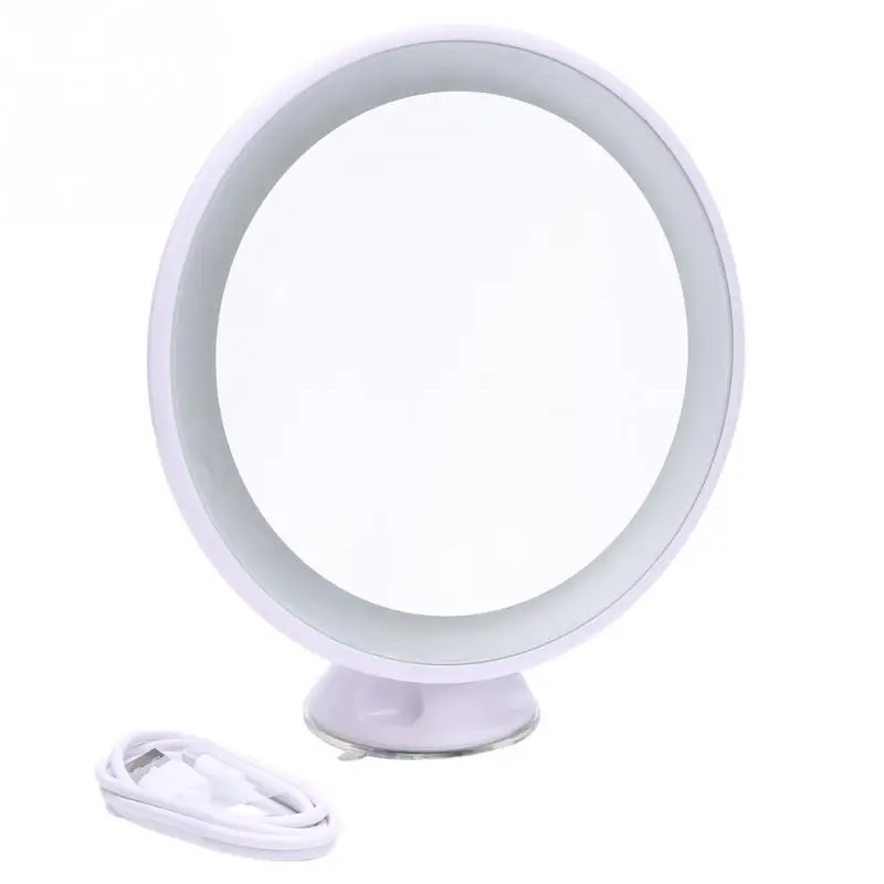 

5X 7X Magnification LED Makeup Mirror Cosmetic Magnifying Lighted Vanity 360 Degree Rotating Tabletop Bath Mirrors