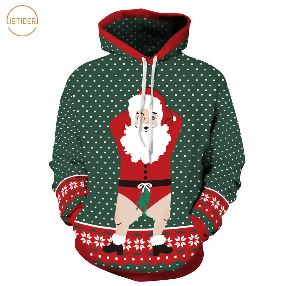 santa hooded sweatshirt
