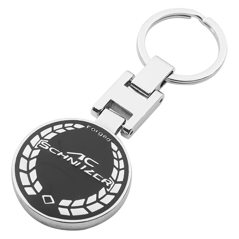 

3D Car Logo Key Chain Double Sided Alloy Metal Keyring ACSchnitzer Keychain Accessories