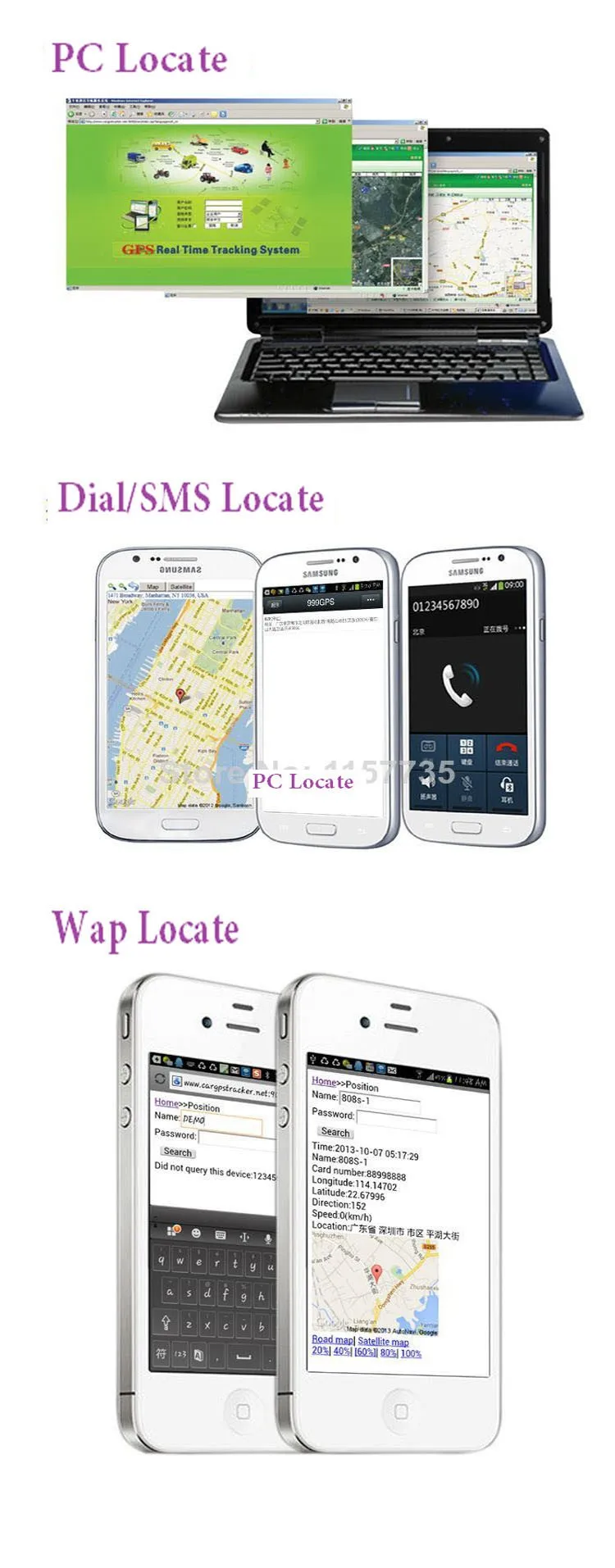 locating method