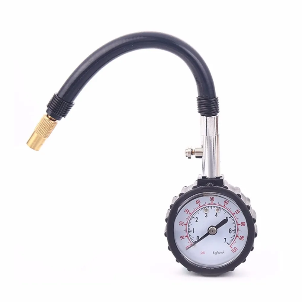 

Car Tire Pressure Table 0-100 Psi Mechanical Metal High Precision 360 Degrees Rotation Monitoring Gauge With Shockproof Cover