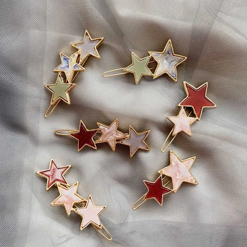 

NEW 1PC Hollow Star Hairgrips Women Headwear Geometric Hair Clips For Girls Hairpins Barrettes Hair Accessories