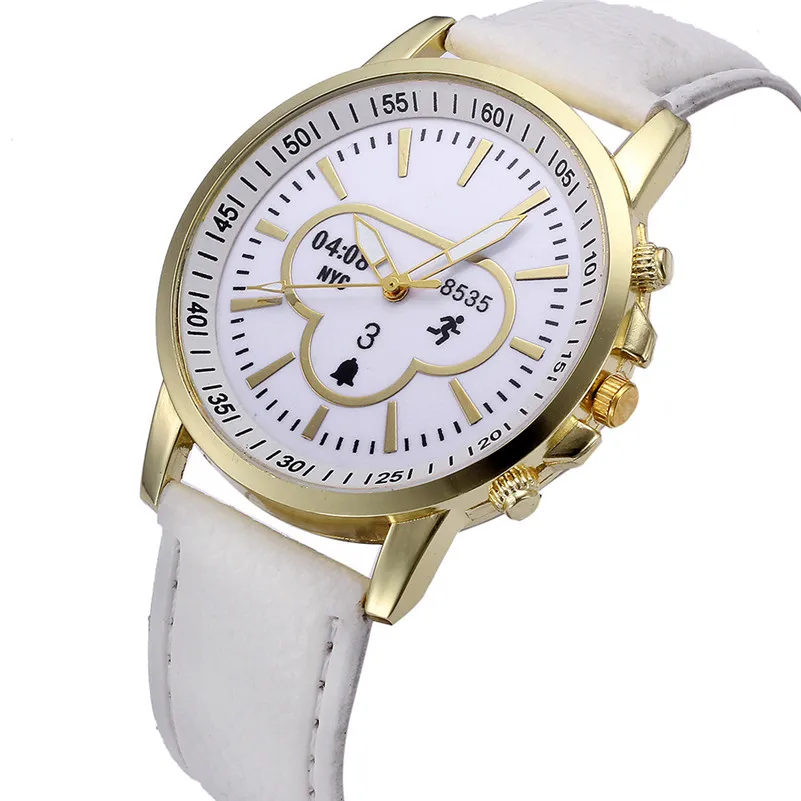 New Listing women's watches casual watches Retro Digital Dial Leather Band Quartz Analog WristWatch clock relogio feminino M23 (4)