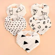 Pcs Infantil Babadores Para Bebês Babador de Bebe 3 Bonito Puro Algodão Gaze Bandana da Segurança Do Bebê Macio E Confortável baberos slabbers A3