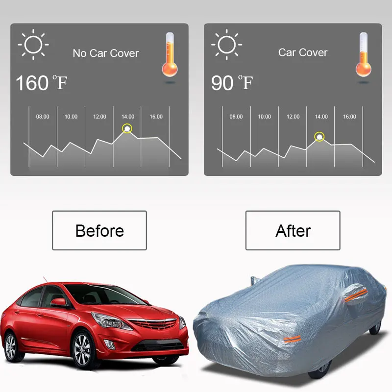 Водонепроницаемый чехол для внедорожника, авто защита, защита от солнца, УФ, дождя, снега, 480*185*170 см 188,98*72,8* 66.92in