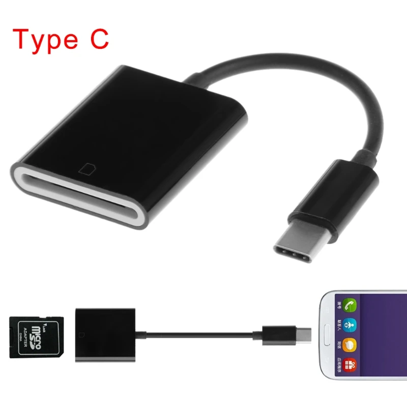 Usb type C-sd-карта для камеры Reader OTG Кабель-адаптер для Android Phone Tablet PC PVC 12 см