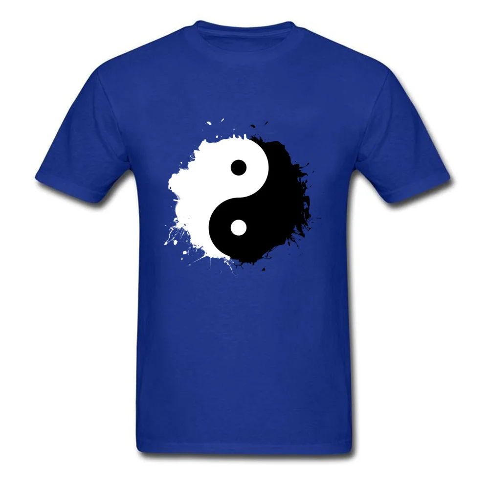 Fitted Duality Custom T-Shirt Crew Neck 100% Cotton Men's Tops Shirt Short Sleeve VALENTINE DAY Custom Tee-Shirt Duality blue