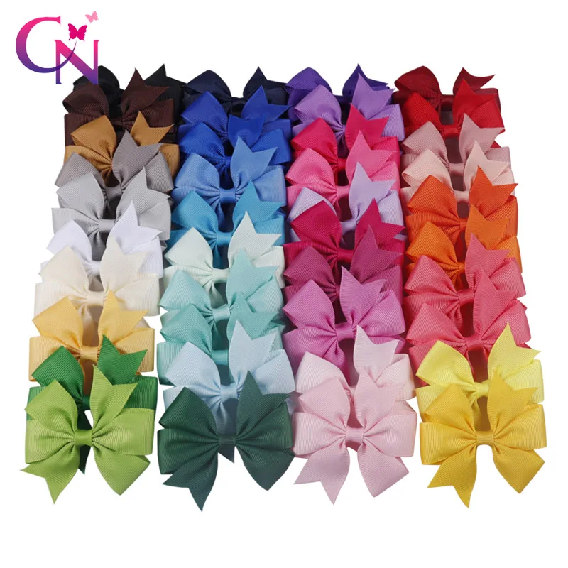 

Sale Baby Candy Colorful Ribbon Bow Cute Girls Hairpins Children Hair Clip Hair Accessories Headwear 40 Colors