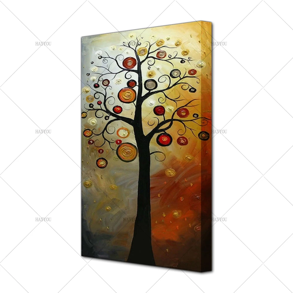 Abstract-Money-Tree-Oil-Painting-Modern-Large-Canvas-Art-Farmhouse-Wall-Decor-Wall-Mural-Poster-Decals (4)