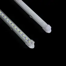 20 дюймов 0,5 м Светодиодная лампа для шкафа, угловой алюминиевый профиль с 5050 жесткой полоской, 36led, 7 Вт/50 см, диммируемая Светодиодная лампа