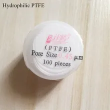 Microporous Filter Membranes Hydrophilic PTFE 13mm/25mm 0.45um/0.22um PTFE Micro Membrane Filter 100pcs/pk JIN TENG BRAND Microporous Filter Membranes Hydrophilic PTFE 13mm/25mm 0.45um/0.22um PTFE Micro Membrane Filter 100pcs/pk JIN TENG BRAND