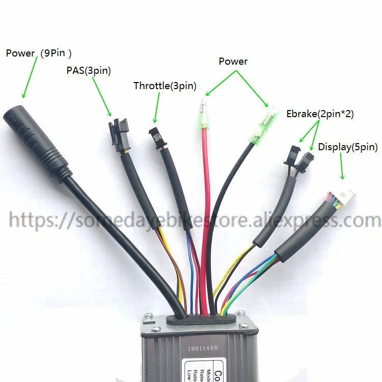 Электрический conversion kit 48V 250W сзади повернуть мотор для центрального движения с LCD6 дисплей