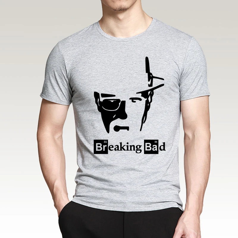 2019 verano nuevo Breaking Bad Heisenberg T camisas casuales de moda Streetwear corto manga Camiseta cuello redondo Camiseta Masculino 2019 verano nuevo Breaking Bad Heisenberg T camisas casuales de moda Streetwear corto manga Camiseta cuello redondo Camiseta Masculino