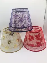 E27 Art Deco Lamp shades for table lamps flower Pattern lace pvc round lampshade modern style lamp cover for home decoration