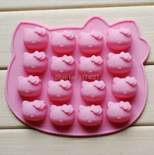 Bakeware mould Pink hello kitty Silicone Cake mold sugar arts set Fondant Cake tools cookie cutters free shipping