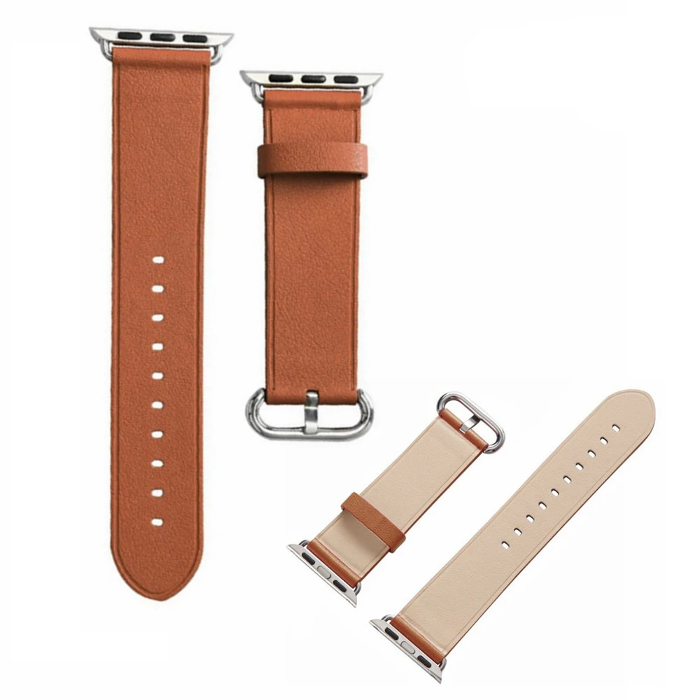 

2017 Summer Arrival Men Leather Band for Apple Watch Women Pinl Band for i watch Replacement Official 5 Colors Giving Connector
