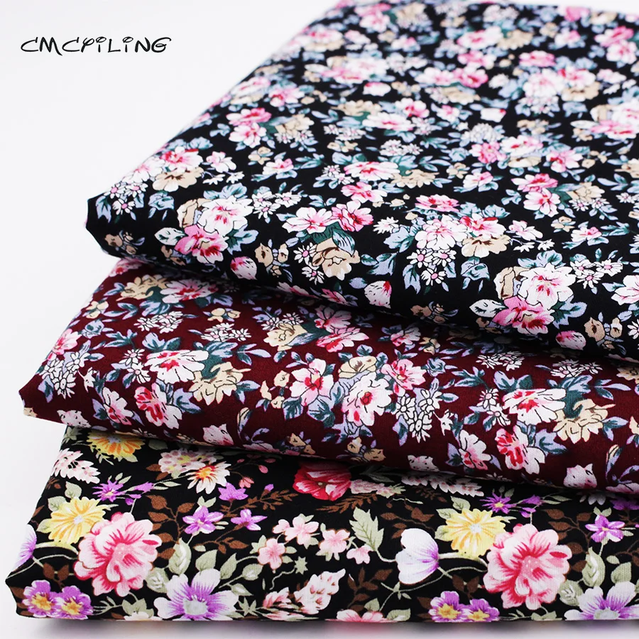 Printed Cotton Fabric For DIY Patchwork Fabric Quilting Sewing Floral Fabric Tissus Patchwork