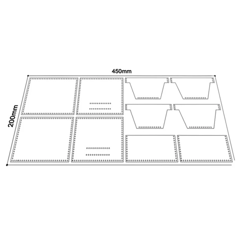 1 Набор DIY трафарет ПВХ шаблон для изготовления маленький держатель для карт Кожа ремесло шитье шаблон Мини Кошелек