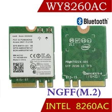 Winyao WY8260AC NGFF Двухдиапазонная Wlan карта с Intel wireless-AC 8260 8260NGW 2x2 wifi 802.11ac 300 Мбит/с 867 Мбит/с Wi-Fi Bluetooth 4,2