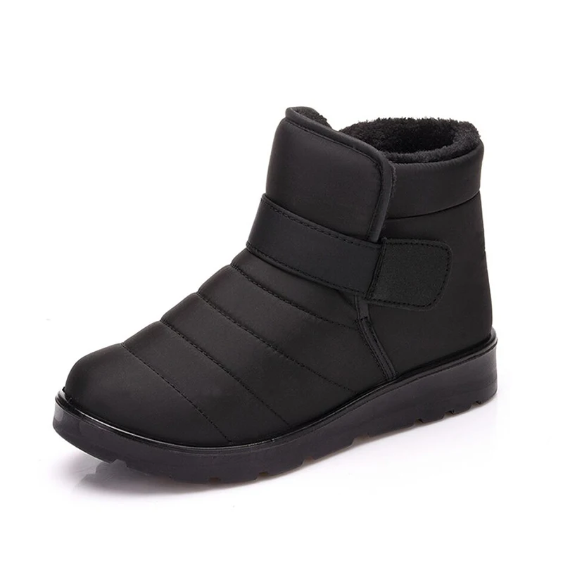YWEEN/заводская цена; модные мужские ботинки; высокое качество; нескользящие зимние ботинки до лодыжки; мужская теплая меховая плюшевая зимняя обувь на липучке