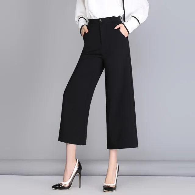 Autumn Female Women Pants Popular Women Black Pants Straight Loose New ...