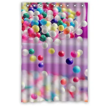 

Personalized Funky Candy Rainbow Unique Shower Curtains 48" By 72"