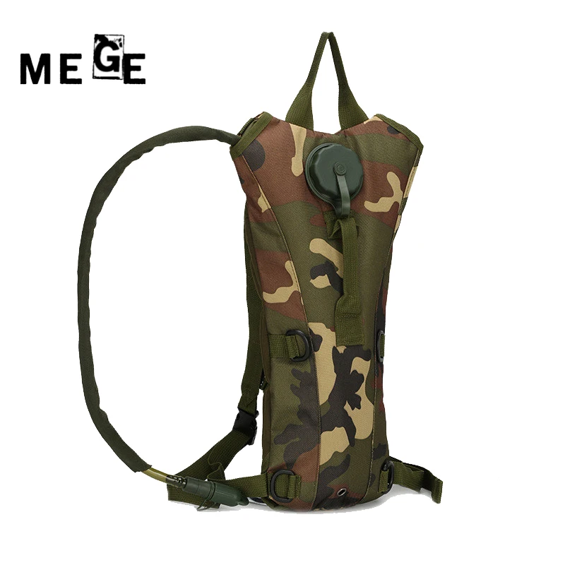 

MEGE 3L Portable Hydration Packs Camo Assault Backpack Camping Hiking Pouch Water Bag,Tactical Bike Bicycle Camel Water Bladder