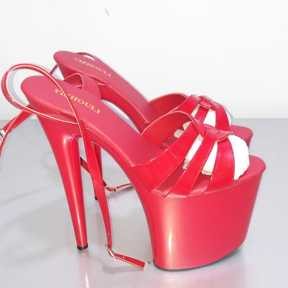20cm heels for sexy models, summer parties for women, sexy dancing shoes for nightclubs