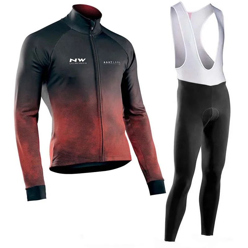 NW набор Джерси для велоспорта, одежда для горного гонок, одежда для велоспорта, весенняя одежда с длинным рукавом, Ropa Ciclismo Hombre C25 - Цвет: Set 5
