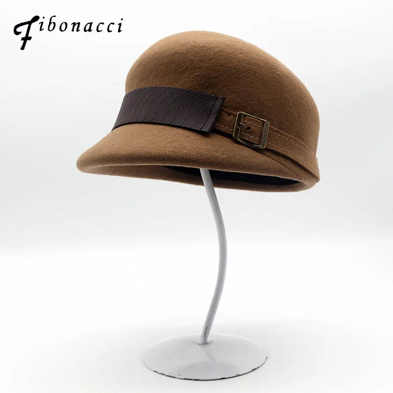 Женская фетровая шапка fibonci, шерстяной головной убор в стиле рыцаря рыцаря из дакбилла, 2018|Женские фетровые шляпы| | АлиЭкспресс