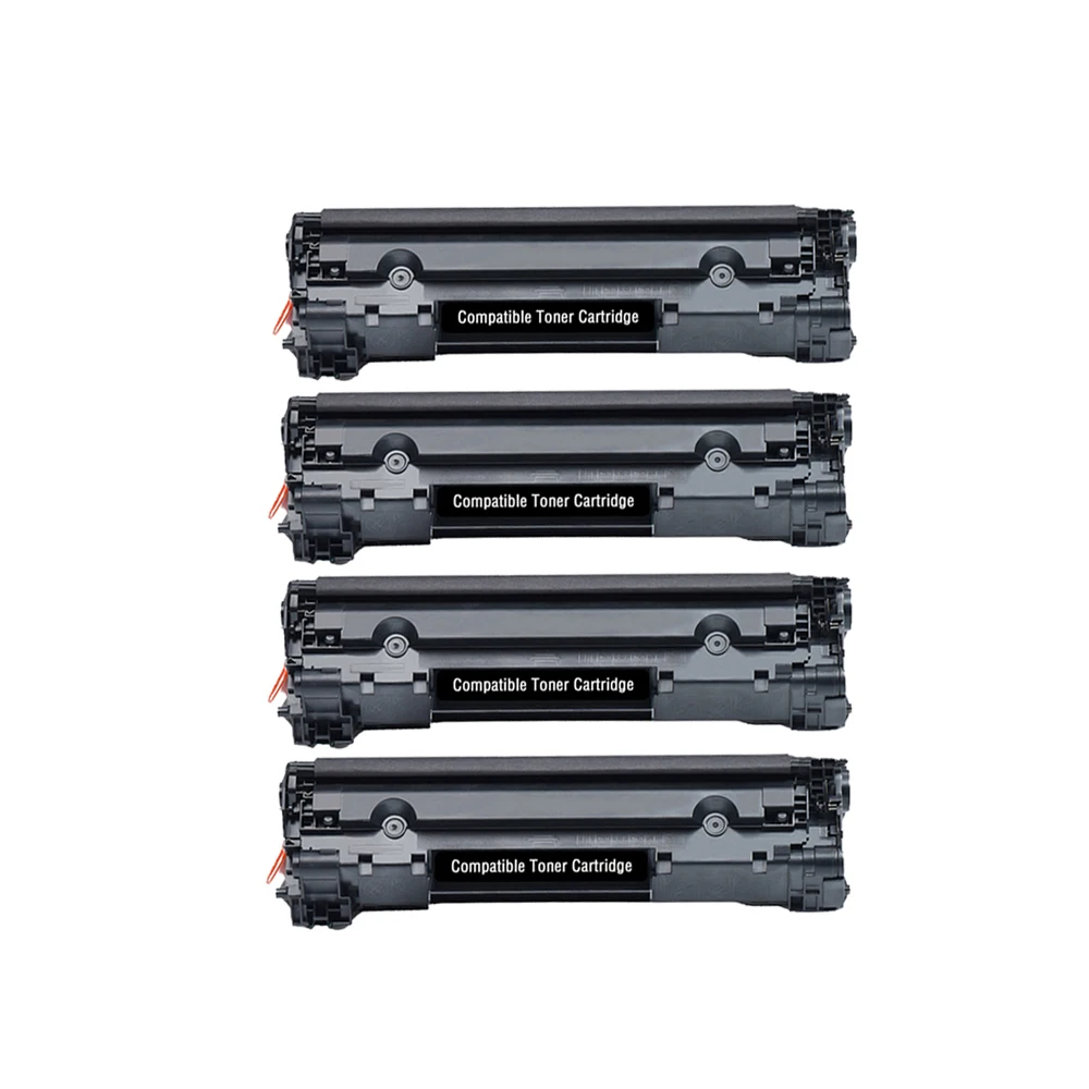 Compatible for 36A CB436A (4 Pack Black) Toner Cartridge for HP