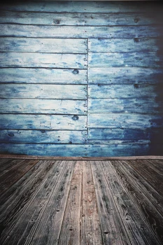 

HUAYI Thin photography background wood wall and wood floor backdrop studio prop D985