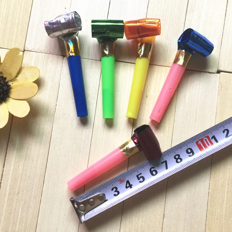 10 Pcs/Lot Kids Playing Toy Blowing Dragon Whistle noise maker Funny