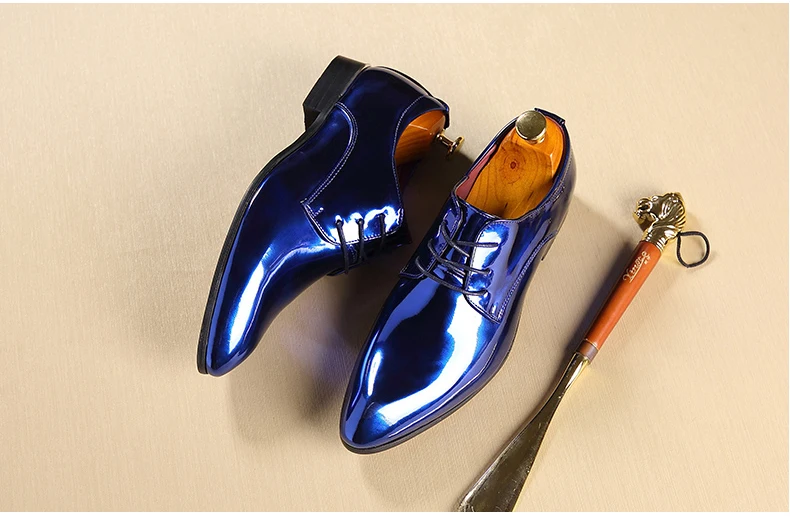 Men Casual Shoe Oxfords Casual Mens Shoes Large Sizes 12 PU Patent Leather Oxford Shoes For Men Fashion Dress Wedding Shoe Party (8)