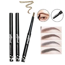 1 шт., профессиональный карандаш для бровей, набор для формирования макияжа, водонепроницаемый, натуральный, коричневый, черный, для Тинта глаз, карандаш для бровей, ручка инструмент для макияжа