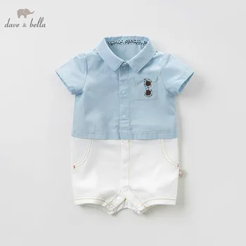

Dave bella new born baby romper infant toddler summer onesies boys short sleeves clothes kids jumpsuit DB10756