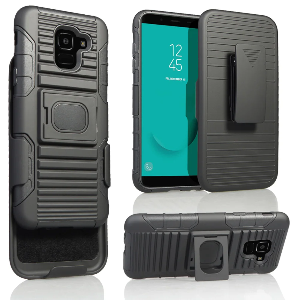 

For Samsung Galaxy J6 2018 J600 SM-J600F J600G/On6 Case Heavy Duty Hybrid Armor Case Magnetic Ring Stand Belt Clip Holster Cover