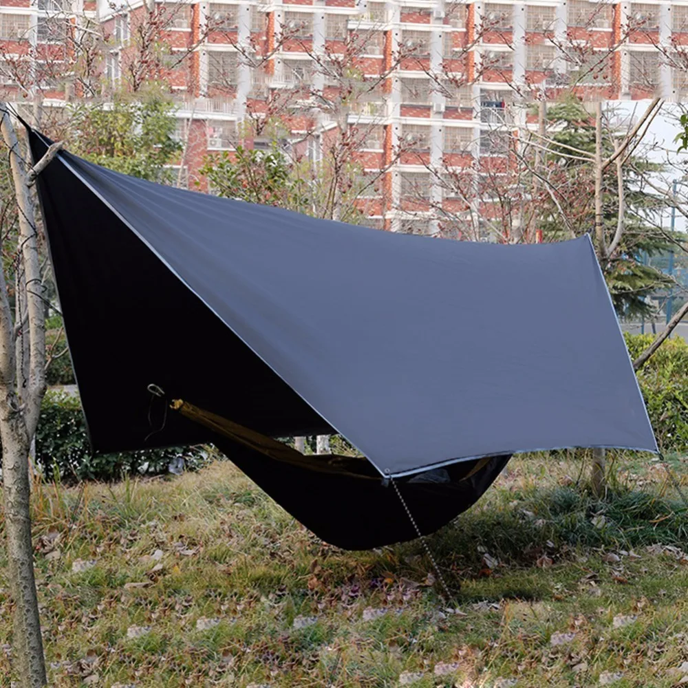 

Ultralight Hammock Rain Fly Outdoor Camping Canopy Waterproof Anti-UV Sun Protection Beach Tent Hammock Sun Shelter Awning