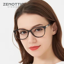 ZENOTTIC ретро оптические очки для близорукости, оправа для женщин, прозрачная Роскошная оправа для очков, прозрачная оправа по рецепту