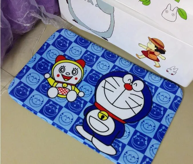 Малый Ковры Doraemon мультфильм синий спальня прихожая коврики коврик Ванная комната коврики