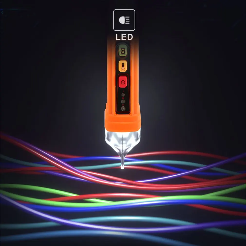

AC Voltage Electric Compact Pen Current Testing Pencil Circuit Breaker Finder 12V-1000V Voltage Sensitivity Anlog Pen Sale