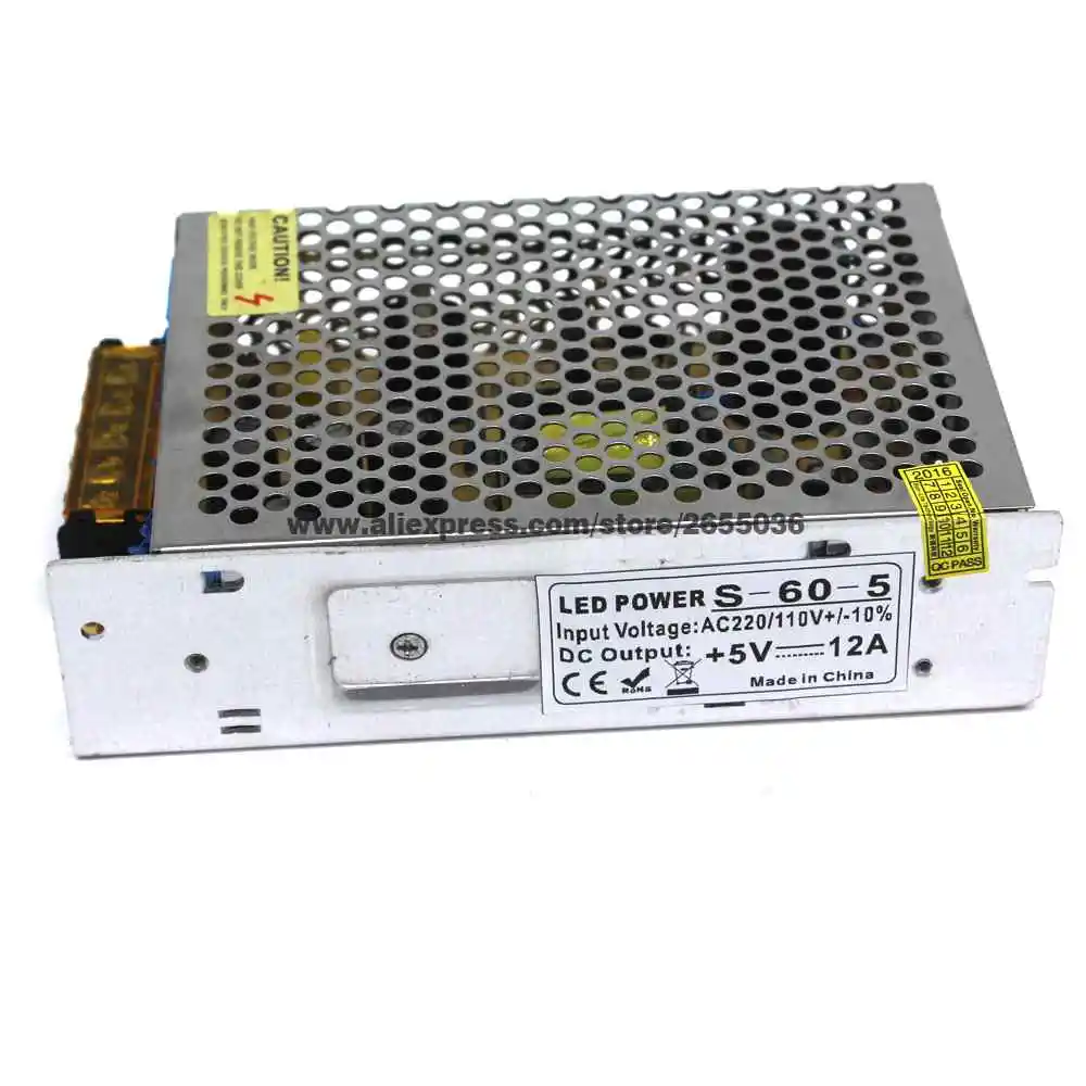 Адаптер питания для светодиодных лент 5 В 12 А 60 Вт 110 220 В|adapt advanced|adapter flashadapter wall |