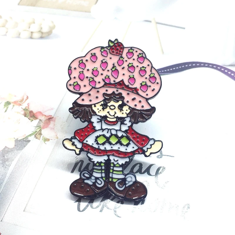 

New witch doll doll Halloween horror female doll brooch child cute fun cartoon badge jewelry gift denim clothes pendant